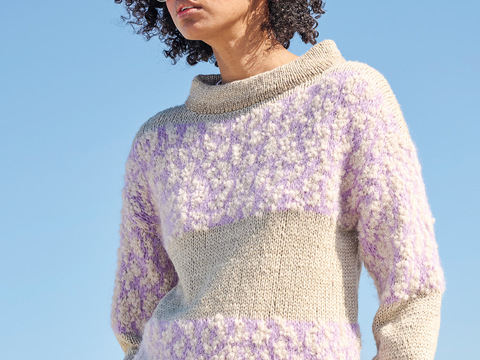 Pulli mit Animalprint-Muster