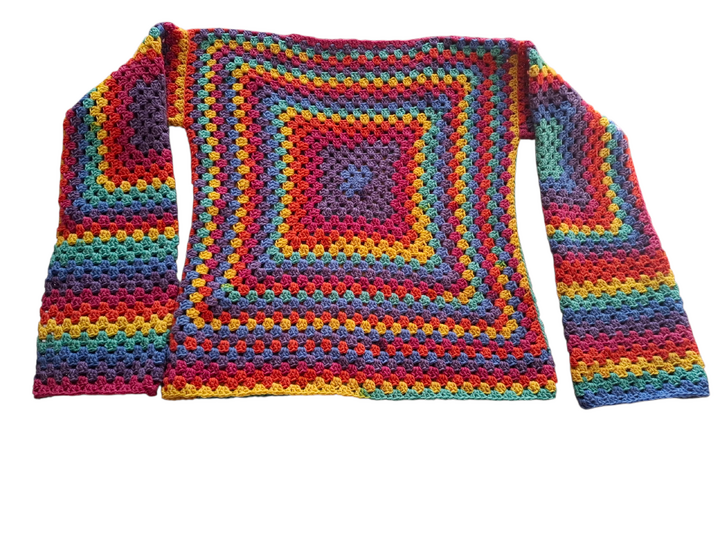 Kreativ Granny Square Pulli Amira PDF Download mit Fotos