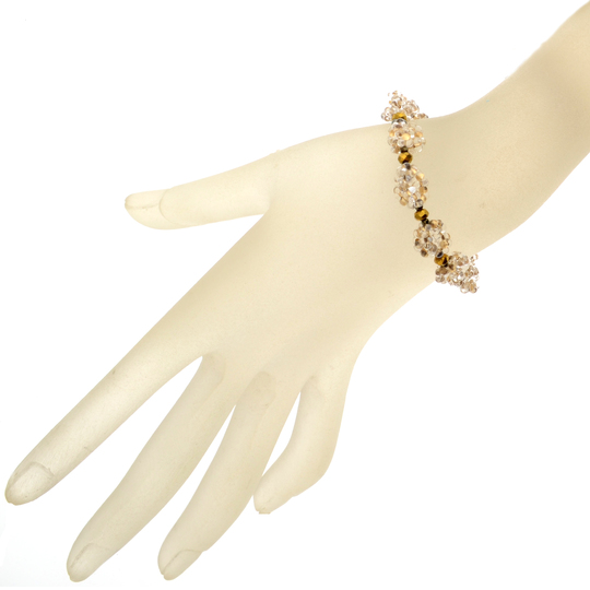 Florina Beaded Bracelet PDF Pattern – Elegant Farfalle Bead Bracelet