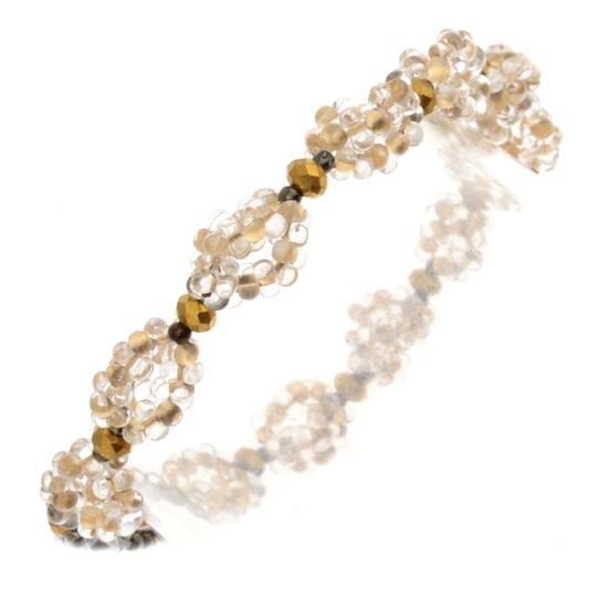Florina Beaded Bracelet PDF Pattern – Elegant Farfalle Bead Bracelet