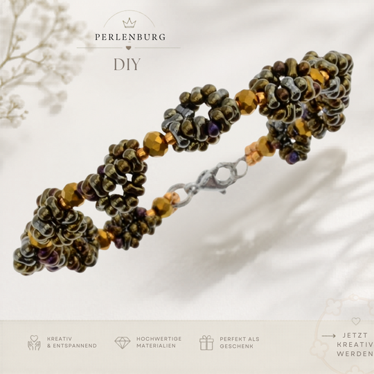 Florina Beaded Bracelet PDF Pattern – Elegant Farfalle Bead Bracelet