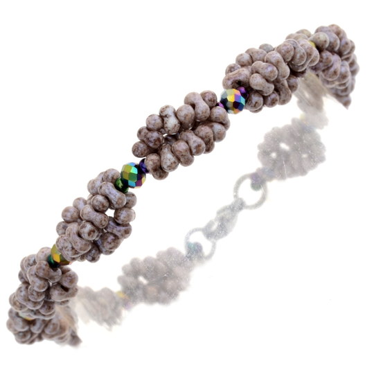 Florina Beaded Bracelet PDF Pattern – Elegant Farfalle Bead Bracelet