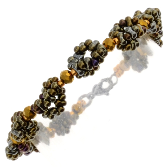 Florina Beaded Bracelet PDF Pattern – Elegant Farfalle Bead Bracelet