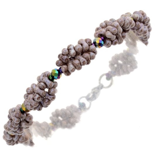 PDF-Anleitung - Elegantes Perlenarmband "Florina" aus Farfalle-Perlen