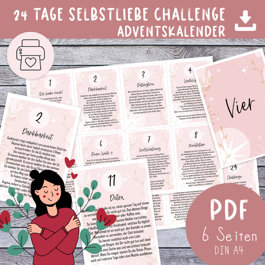 Selbstliebe Adventskalender | 24-Tage Selbstliebe Challenge | Achtsamkeit &