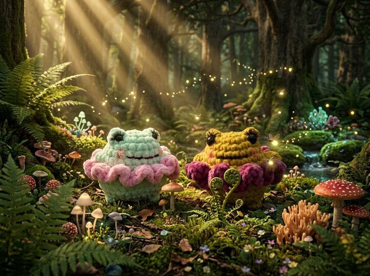 Crochet Pattern – Frogs in a Tutu | Amigurumi