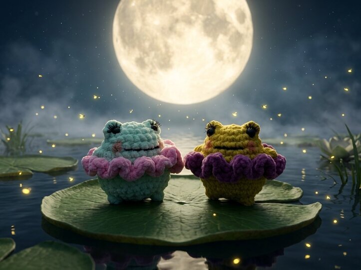 Crochet Pattern – Frogs in a Tutu | Amigurumi