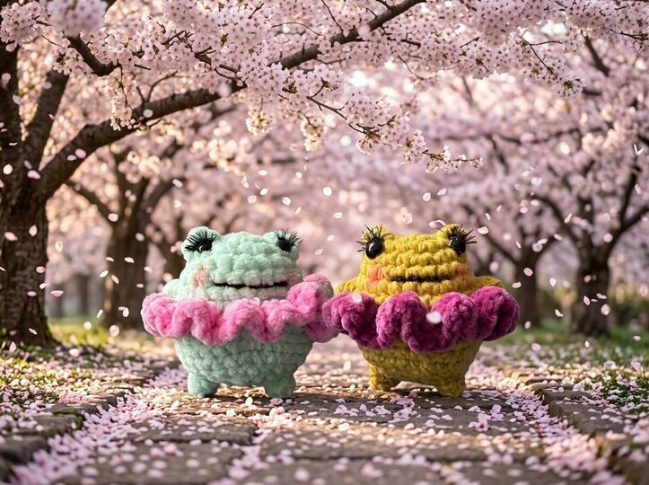 Häkelanleitung – Frösche im Tütü | Amigurumi