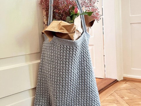 Crochet Tote Bag Pattern PDF – No-Sew Market Bag – Easy Crochet Pattern