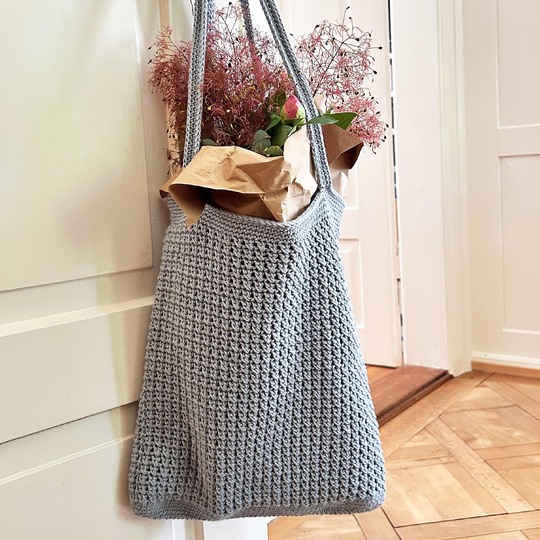 Crochet Tote Bag Pattern PDF – No-Sew Market Bag – Easy Crochet Pattern