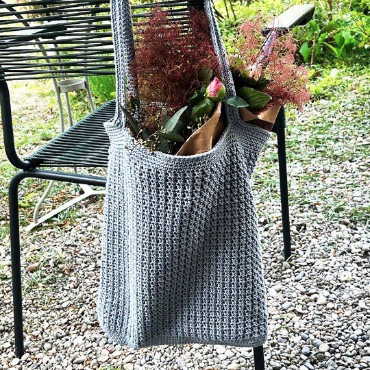 Crochet Tote Bag Pattern PDF – No-Sew Market Bag – Easy Crochet Pattern