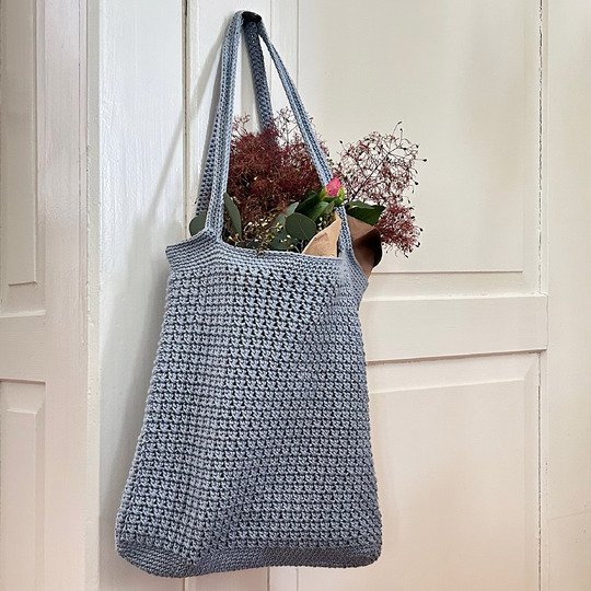 Crochet Tote Bag Pattern PDF – No-Sew Market Bag – Easy Crochet Pattern