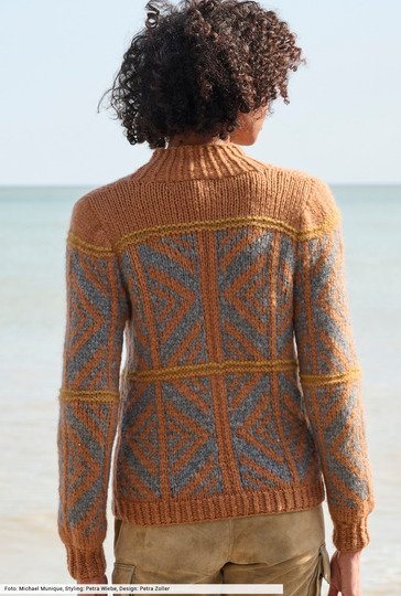 Jacke mit grafischem Muster
