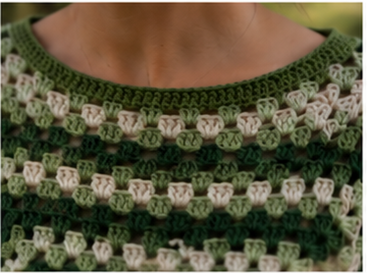 Granny Square Sweater Crochet Pattern "Woodland Thaw" PDF (English, US Term