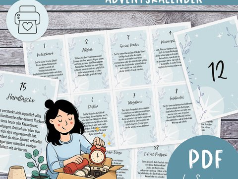 Minimalismus Adventskalender | 24-Tage Aufräum Challenge | Entrümpelung