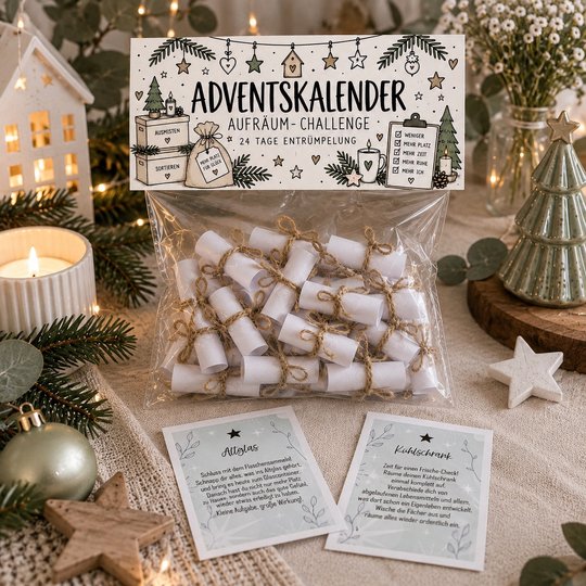 Minimalismus Adventskalender | 24-Tage Aufräum Challenge | Entrümpelung