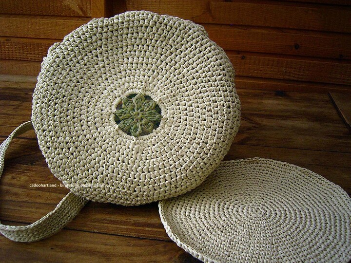 Gehäkelte Tasche | ANANAS BEACH BAG |  Papiergarn | Raffia | Strand, Party
