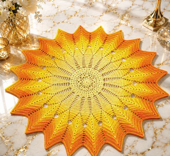 Anleitung Sternendecke "Sonnenkuss"