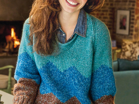 Pulli im Zackendesign
