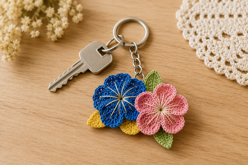 Tunisian Crochet Flower PDF Pattern + English Video Tutorial