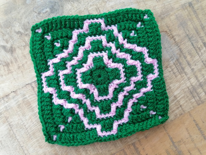 Anela - Mosaic crochet square