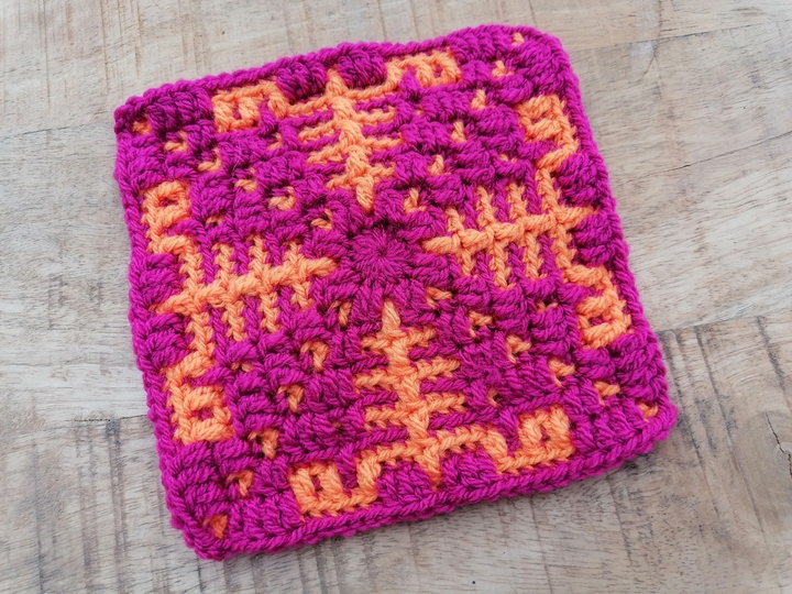 Umi - 10 Mosaic crochet squares