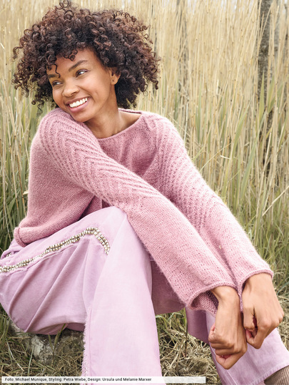 Pulli mit Diagonal-Strukturen