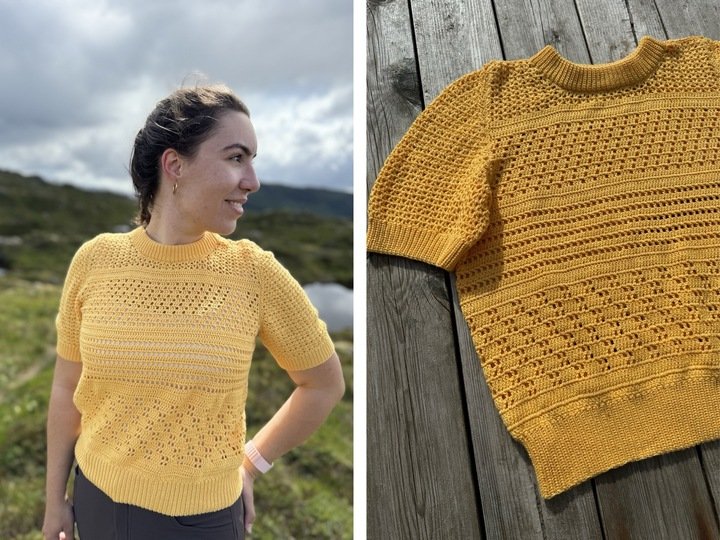 Crochet Pattern (English & German), Eloise Tee