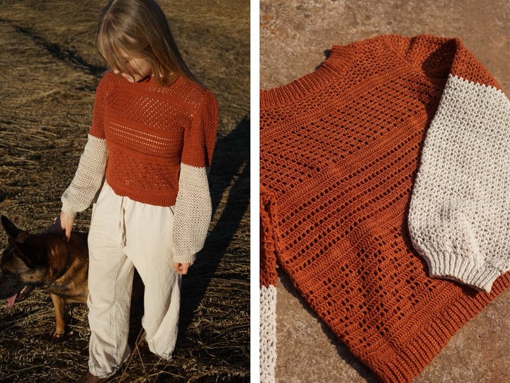 Crochet Pattern (English & German), Eloise Tee