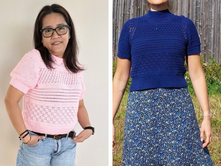 Crochet Pattern (English & German), Eloise Tee