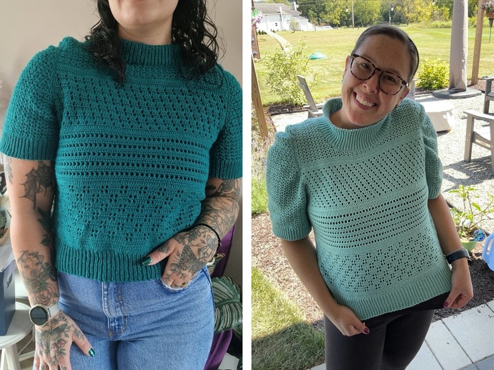 Crochet Pattern (English & German), Eloise Tee