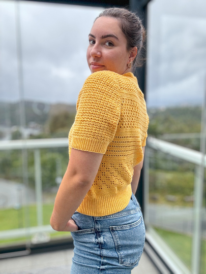 Crochet Pattern (English & German), Eloise Tee