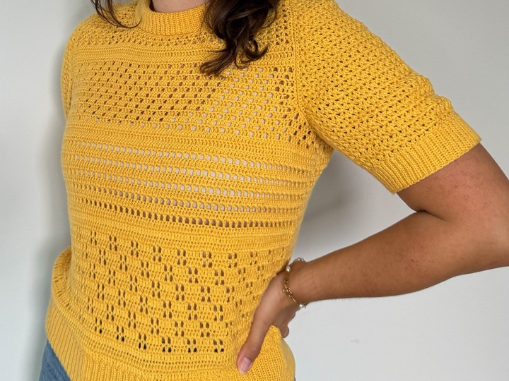 Crochet Pattern (English & German), Eloise Tee