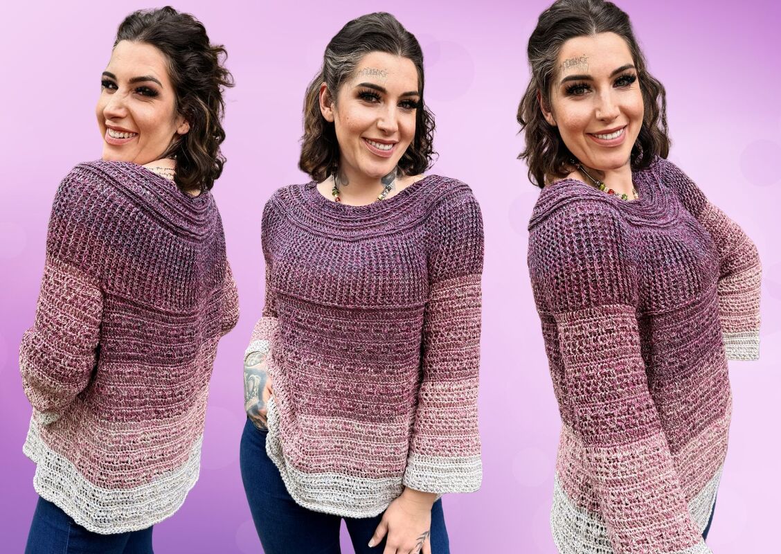 Häkelanleitung Pulli "MUSCHELBEERCHEN"