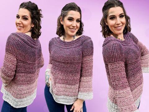 Häkelanleitung Pulli "MUSCHELBEERCHEN"