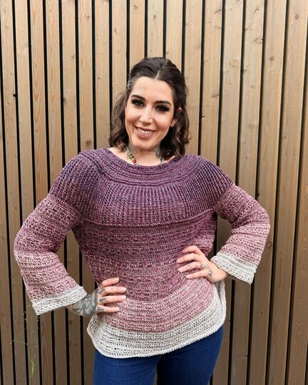 Häkelanleitung Pulli "MUSCHELBEERCHEN"