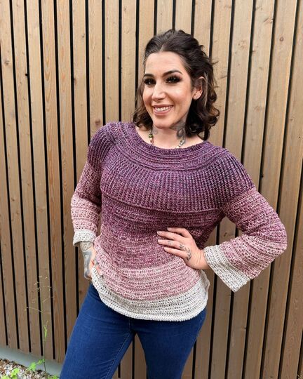 Häkelanleitung Pulli "MUSCHELBEERCHEN"
