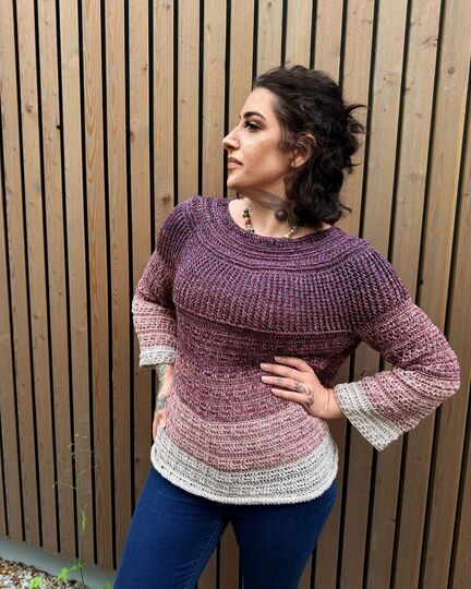 Häkelanleitung Pulli "MUSCHELBEERCHEN"