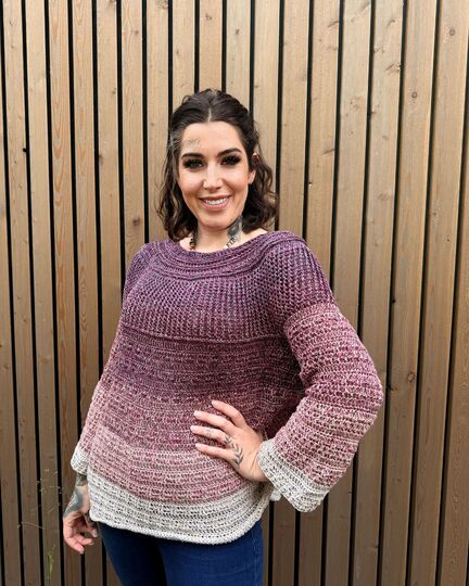 Häkelanleitung Pulli "MUSCHELBEERCHEN"