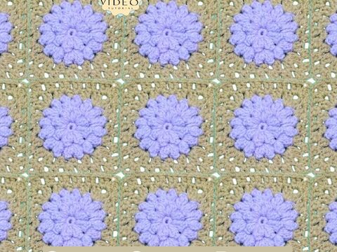 Dahlia Granny Square Crochet Pattern