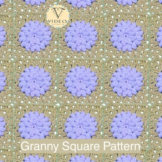 Dahlia Granny Square Crochet Pattern