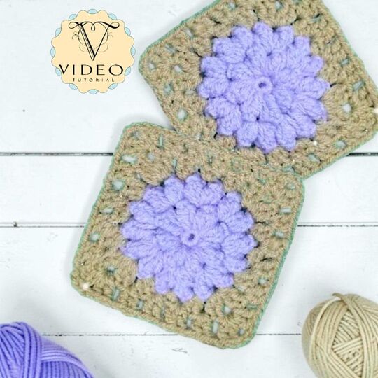 Dahlia Granny Square Crochet Pattern