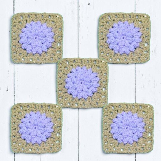 Dahlia Granny Square Crochet Pattern