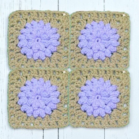 Dahlia Granny Square Crochet Pattern