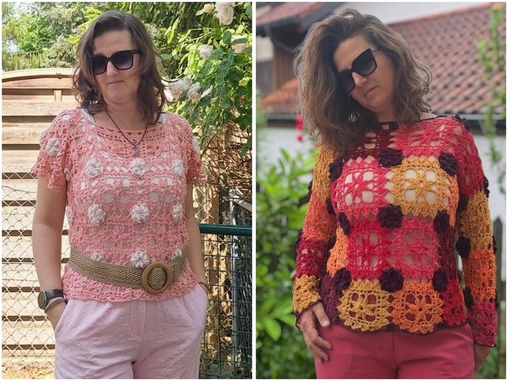 Häkelanleitung Dornröschen – Grannyshirt & Pullover