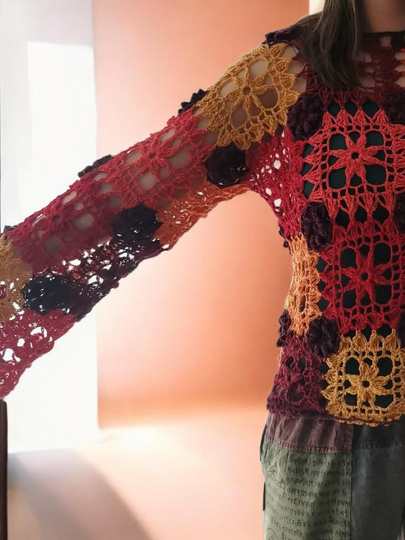 Häkelanleitung Dornröschen – Grannyshirt & Pullover