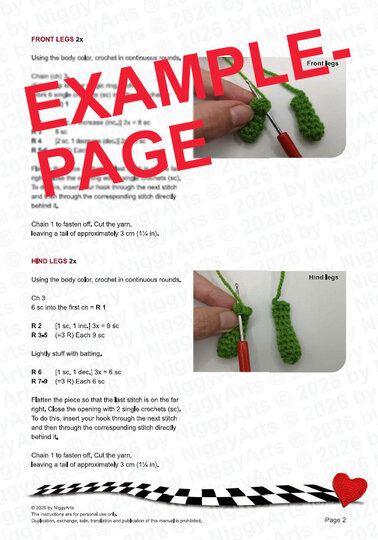 Dragon resting - low sew crochet pattern by NiggyArts