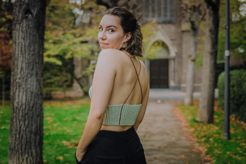 Crochet Pattern Summer Top Bralette "Bella", all sizes, made-to-measure