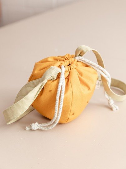 Orangen Tasche nähen - Schnittmuster für fruchtige Kindertasche