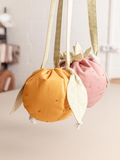 Orangen Tasche nähen - Schnittmuster für fruchtige Kindertasche
